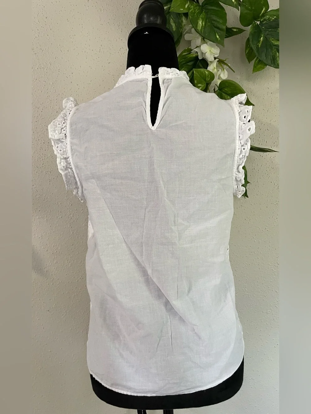 White blouse embroidered Maurices S summer light boho Cotton chi